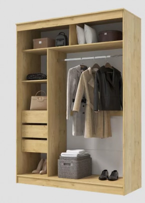 Шкаф-купе ГРАНД 1  1,6 Корпус ЛДСП Дуб вотан в Тюмени - mebel-tymen.ru | фото