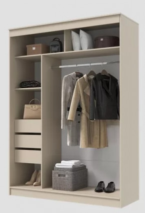 Шкаф-купе ГРАНД 1  1,6 Корпус ЛДСП Сатин в Тюмени - mebel-tymen.ru | фото