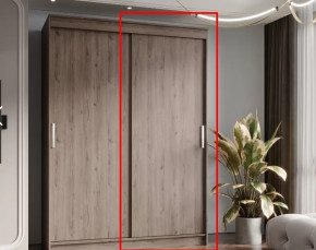 Шкаф-купе ГРАНД 1  2,0 Фасад ЛДСП Дуб горный в Тюмени - mebel-tymen.ru | фото