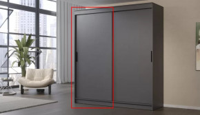 Шкаф-купе ГРАНД 1  2,0 Фасад ЛДСП Графит в Тюмени - mebel-tymen.ru | фото