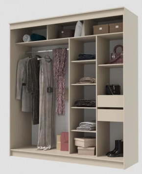 Шкаф-купе ГРАНД 1  2,0 Корпус ЛДСП Сатин в Тюмени - mebel-tymen.ru | фото