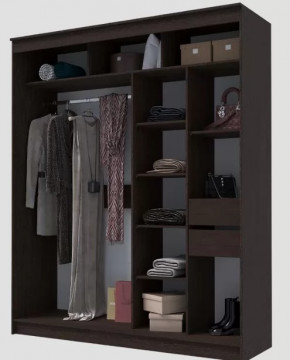 Шкаф-купе ГРАНД 1  2,0 Корпус ЛДСП Венге в Тюмени - mebel-tymen.ru | фото