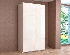 Шкаф-купе Иннэс-5 двухдверный 1400 Белый глянец в Тюмени - mebel-tymen.ru | фото