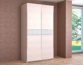 Шкаф-купе Иннэс-5 двухдверный 1400 мм Бодега белая/Экокожа в Тюмени - mebel-tymen.ru | фото