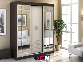 Шкаф-купе Лидер 1К Венге/Дуб белфорт в Тюмени - mebel-tymen.ru | фото