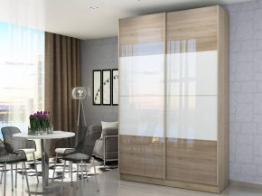 Шкаф-купе Марвин-3 Дуб сонома/Белый глянец СТЛ.299.05 в Тюмени - mebel-tymen.ru | фото