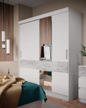 Шкаф-купе МС "Софи" 2.0 м.  *каркас "Софи" new Белый/Бетон Светлый в Тюмени - mebel-tymen.ru | фото