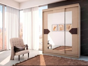 Шкаф-купе "Николь-3" Ясень шимо светлый/Лиственница темная в Тюмени - mebel-tymen.ru | фото