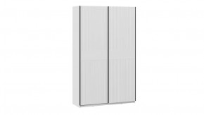 Шкаф-купе с 2 глухими дверями «Оскар Хилтон» Ручка черная, Белый снег, Белый матовый в Тюмени - mebel-tymen.ru | фото