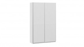 Шкаф-купе с 2 глухими дверями «Оскар Хилтон» Ручка серебро, Белый снег, Белый матовый в Тюмени - mebel-tymen.ru | фото