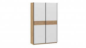 Шкаф-купе с 2 глухими дверями «Оскар Скания» Ручка черная, Дуб Крафт золотой, Белый снег, Дуб тортугга в Тюмени - mebel-tymen.ru | фото