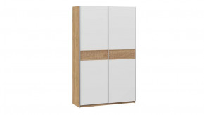 Шкаф-купе с 2 глухими дверями «Оскар Скания» Ручка серебро, Дуб Крафт золотой, Белый снег, Дуб тортугга в Тюмени - mebel-tymen.ru | фото