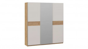 Шкаф-купе с 2 глухими и 1 зеркальной дверями «Оскар Скания» Ручка серебро, Дуб Крафт золотой, Кашемир, Дуб тортугга в Тюмени - mebel-tymen.ru | фото