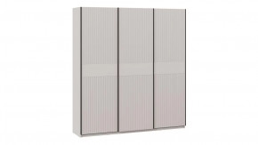 Шкаф-купе с 3 глухими дверями «Оскар Хилтон» Ручка черная, Кашемир, Кашемир сатин в Тюмени - mebel-tymen.ru | фото