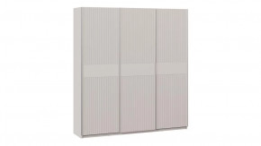 Шкаф-купе с 3 глухими дверями «Оскар Хилтон» Ручка серебро, Кашемир, Кашемир сатин в Тюмени - mebel-tymen.ru | фото