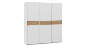 Шкаф-купе с 3 глухими дверями «Оскар Скания» Ручка белая, Белый снег, Дуб тортугга в Тюмени - mebel-tymen.ru | фото