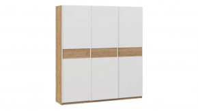 Шкаф-купе с 3 глухими дверями «Оскар Скания» Ручка белая, Дуб Крафт золотой, Белый снег, Дуб тортугга в Тюмени - mebel-tymen.ru | фото