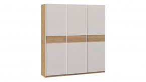 Шкаф-купе с 3 глухими дверями «Оскар Скания» Ручка белая, Дуб Крафт золотой, Кашемир, Кашемир сатин в Тюмени - mebel-tymen.ru | фото