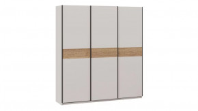 Шкаф-купе с 3 глухими дверями «Оскар Скания» Ручка черная, Кашемир, Дуб тортугга в Тюмени - mebel-tymen.ru | фото