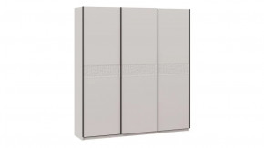 Шкаф-купе с 3 глухими дверями «Оскар Скания» Ручка черная, Кашемир, Кашемир сатин в Тюмени - mebel-tymen.ru | фото