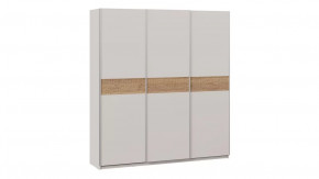 Шкаф-купе с 3 глухими дверями «Оскар Скания» Ручка серебро, Кашемир, Дуб тортугга в Тюмени - mebel-tymen.ru | фото