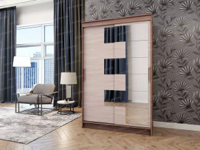 Шкаф-купе "ЭЛЕГАНТ 3" Ясень шимо темный/Ясень шимо светлый в Тюмени - mebel-tymen.ru | фото