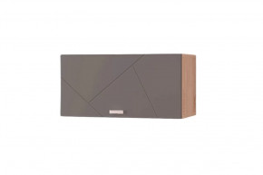 Шкаф настенный Скайлайн 600 с гориз. дверкой, дуб сонома светлый/графит в Тюмени - mebel-tymen.ru | фото