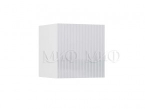 Шкаф навесной малый Оливия Белый/Белый Глянец холодный в Тюмени - mebel-tymen.ru | фото