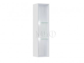 Шкаф навесной открытый Оливия Белый Глянец холодный в Тюмени - mebel-tymen.ru | фото