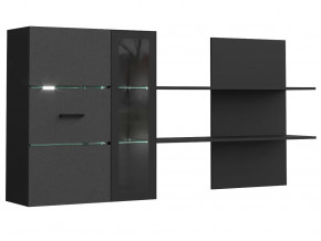 Шкаф навесной с полкой Николь Пластер блэк в Тюмени - mebel-tymen.ru | фото
