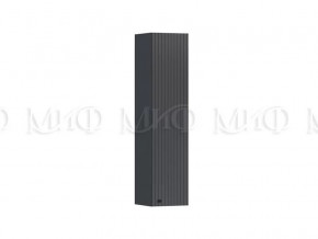 Шкаф навесной закрытый Оливия Графит Софт в Тюмени - mebel-tymen.ru | фото