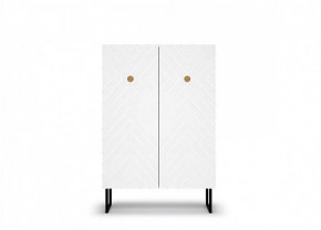 Шкаф низкий "Марсель" Белый/Белый глянец в Тюмени - mebel-tymen.ru | фото