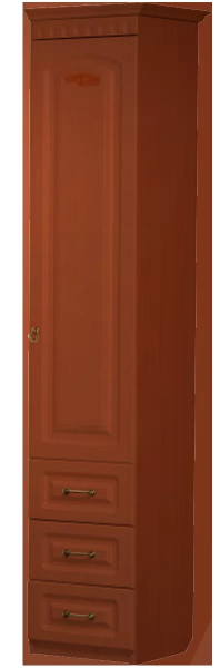 Шкаф-пенал с ящиками "Визит-15" Орех/Орех Итальянский в Тюмени - mebel-tymen.ru | фото