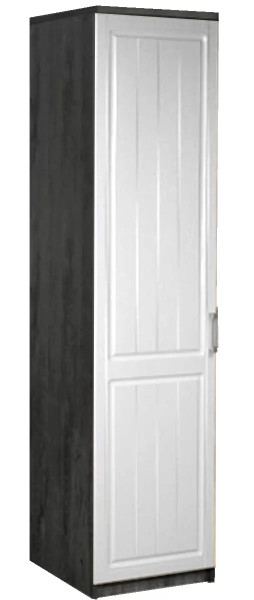 Шкаф-пенал ЮН-4 "Юниор-7" Чёрный ясень/Акация белая в Тюмени - mebel-tymen.ru | фото