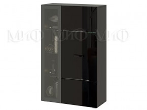 Шкаф с полками Николь Черный глянец в Тюмени - mebel-tymen.ru | фото
