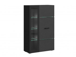 Шкаф с полками Николь Пластер блэк в Тюмени - mebel-tymen.ru | фото