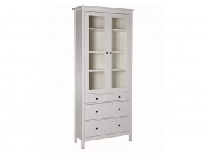 Шкаф с витриной 90 Сага белый в Тюмени - mebel-tymen.ru | фото