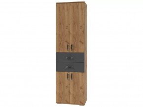 Шкаф с ящиками Бостон Секция-6 Дуб Вотан/Антрацит в Тюмени - mebel-tymen.ru | фото