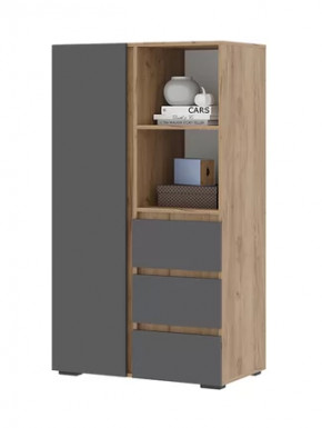 Шкаф ШК 03 Хелен Серый графит/дуб крафт золото в Тюмени - mebel-tymen.ru | фото