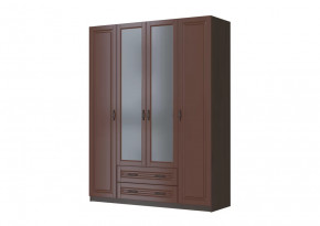 Шкаф ШР-4 "Кантри" 2 зеркала, орех в Тюмени - mebel-tymen.ru | фото