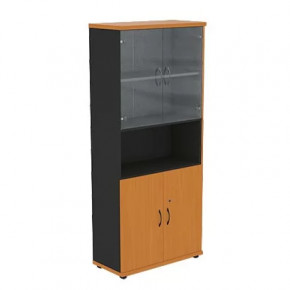 Шкаф со стекл. дверцами R5S12 "Моно-люкс" в Тюмени - mebel-tymen.ru | фото