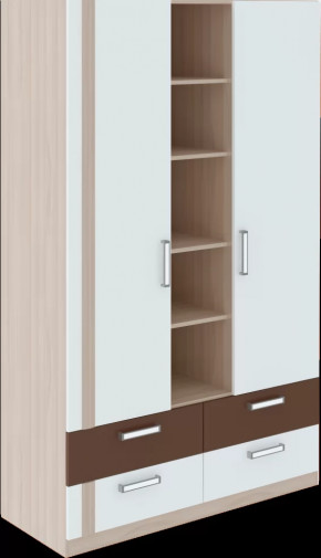 Шкаф трехсекционный "Walker" М02 в Тюмени - mebel-tymen.ru | фото