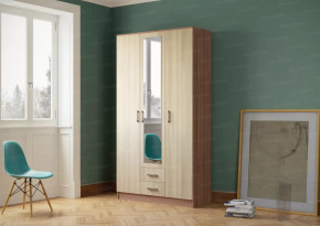 Шкаф "Трио" Ясень шимо темный в Тюмени - mebel-tymen.ru | фото