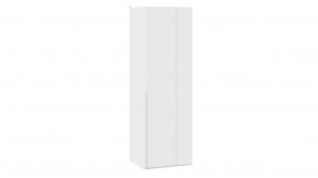 Шкаф угловой (580) с 1 глухой дверью «Порто» Белый Жемчуг, Белый софт в Тюмени - mebel-tymen.ru | фото