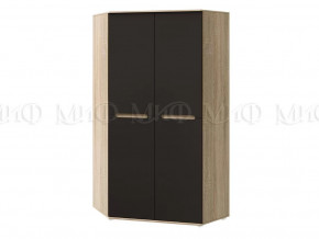 Шкаф угловой универсальный Ким Графит софт, сонома в Тюмени - mebel-tymen.ru | фото