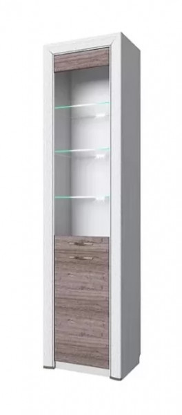 Шкаф-витрина 1V1D, OLIVIA в Тюмени - mebel-tymen.ru | фото