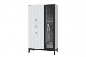 Шкаф-витрина Шарлиз, с одним ящик, белое сияние в Тюмени - mebel-tymen.ru | фото