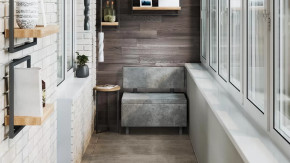 Скамья прямая «Брайтон» (800 мм) Венге Цаво, Wellmart Silver в Тюмени - mebel-tymen.ru | фото