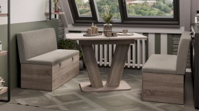 Скамья прямая «Мальта» Дуб Сонома трюфель, Микровелюр Linea Grande 25/Connect 25 (мокко) в Тюмени - mebel-tymen.ru | фото