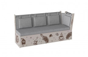 Скамья со спальным местом РОДЕНГО Рогожка Серая / Дуб Молочный в Тюмени - mebel-tymen.ru | фото